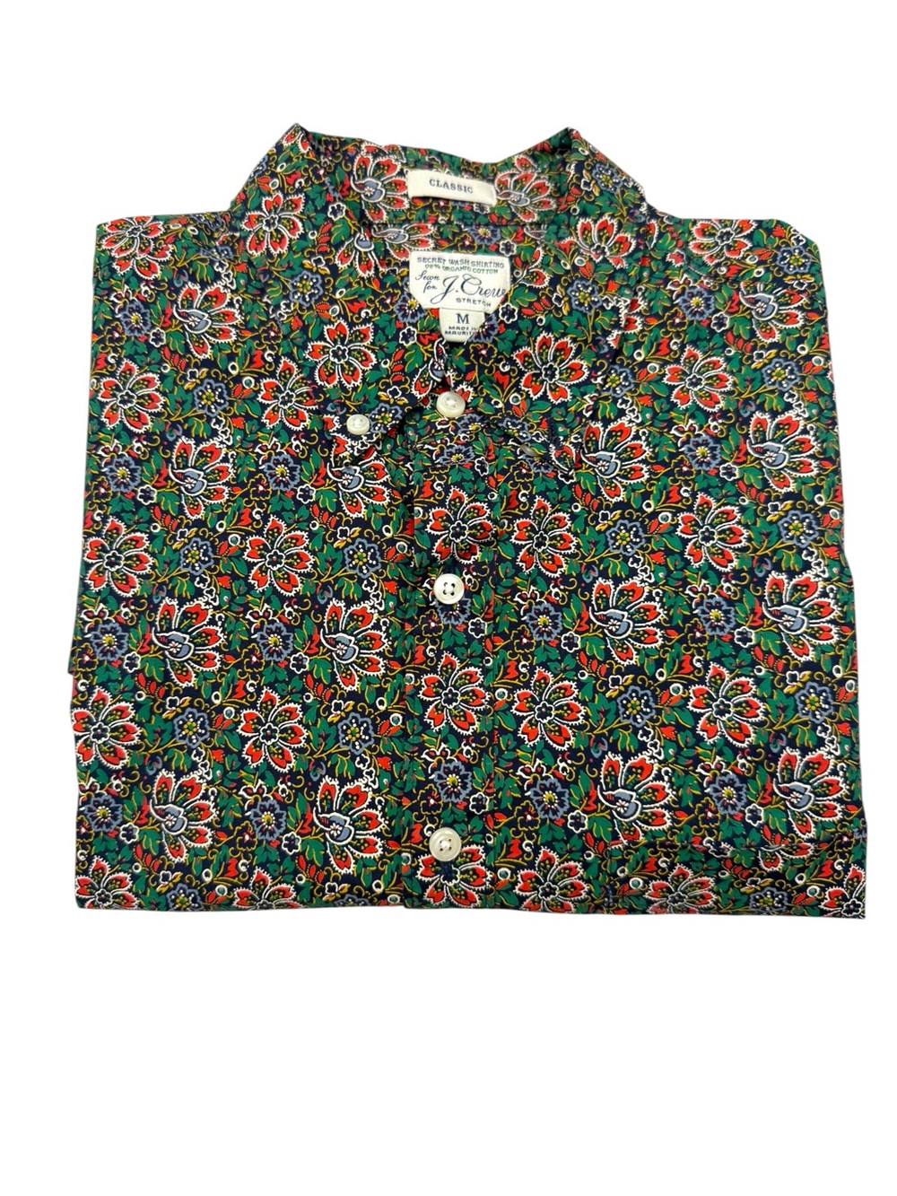J. Crew Men's Multicolor Floral Button-Down Shirt